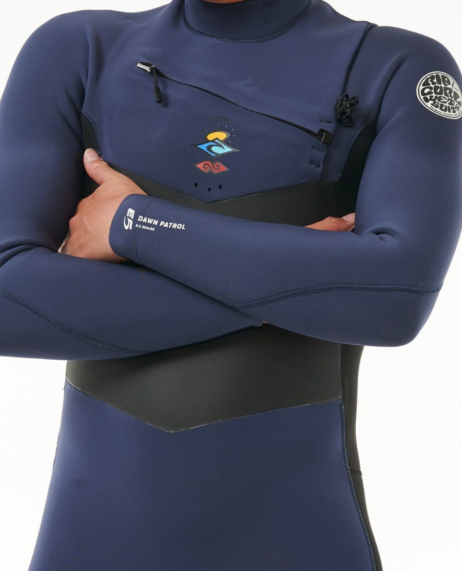 dawn patrol 32 wetsuit met ritssluiting op de borst