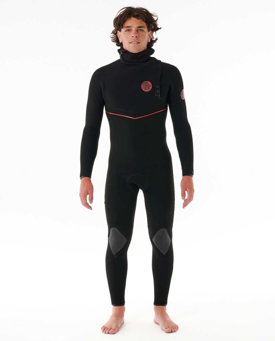 f-bomb fusion 43 wetsuit met capuchon en ritssluiting