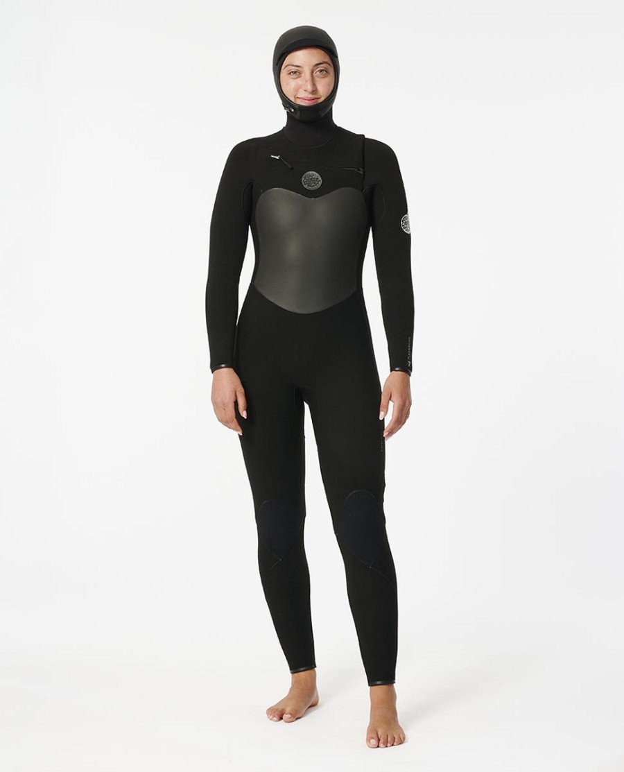 flashbomb 64 wetsuit met capuchon en ritssluiting op de borst