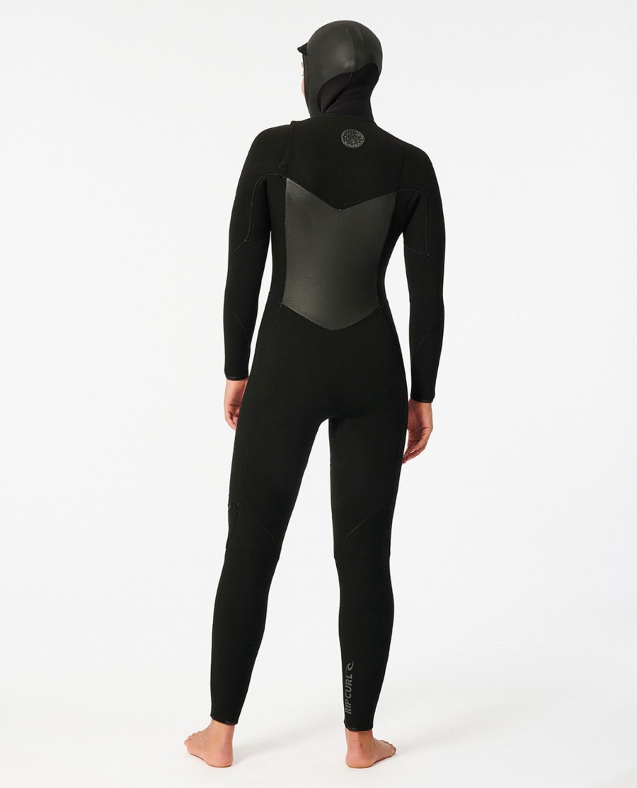flashbomb 54 wetsuit met capuchon en ritssluiting op de borst