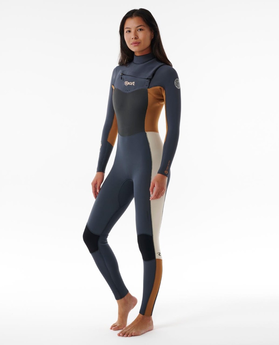 dames dawn patrol 32 wetsuit met ritssluiting op de borst