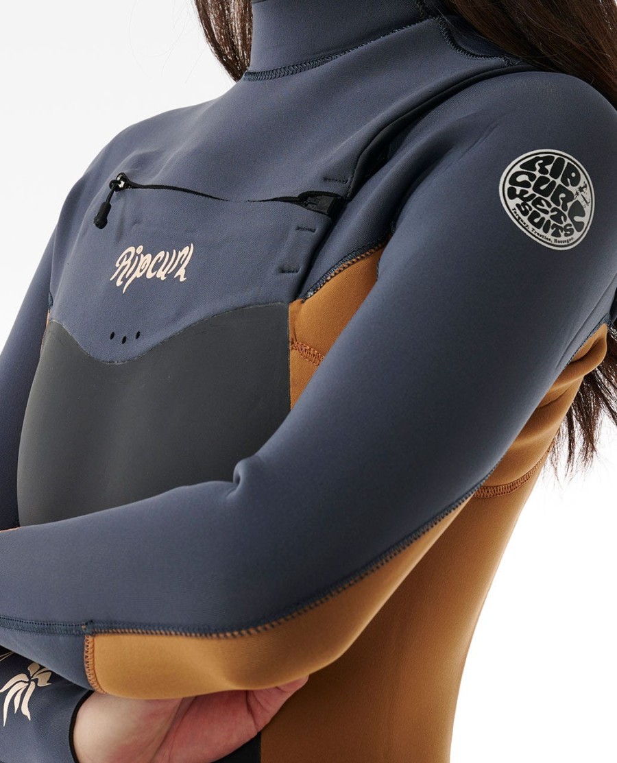 dames dawn patrol 32 wetsuit met ritssluiting op de borst