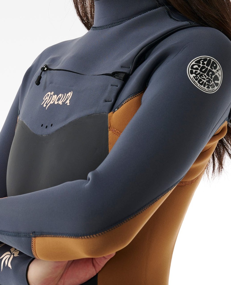 dames dawn patrol 32 wetsuit met ritssluiting op de borst