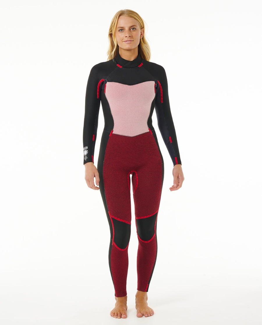 dames dawn patrol 43 wetsuit met ritssluiting op de rug