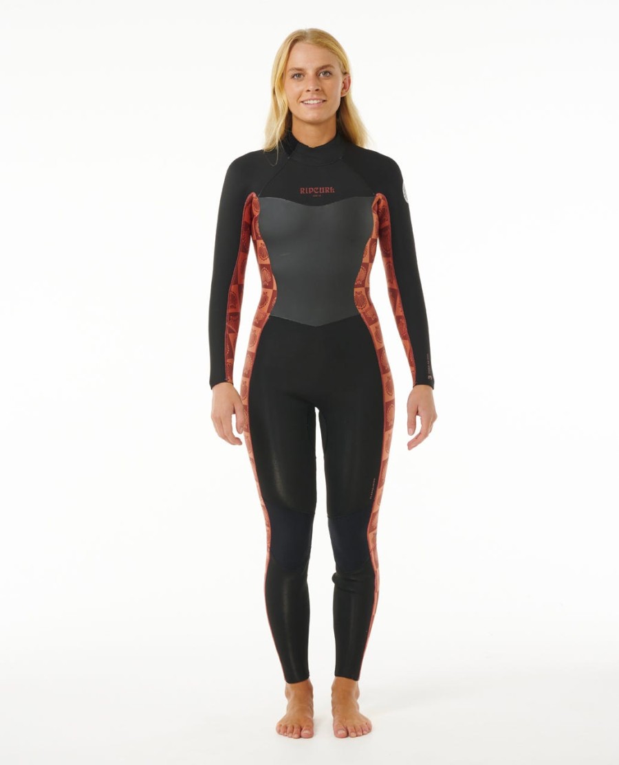 dames dawn patrol 32 wetsuit met ritssluiting op de rug