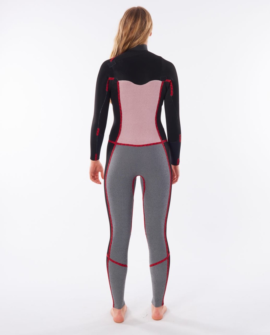 dawn patrol 43 wetsuit met ritssluiting op de borst