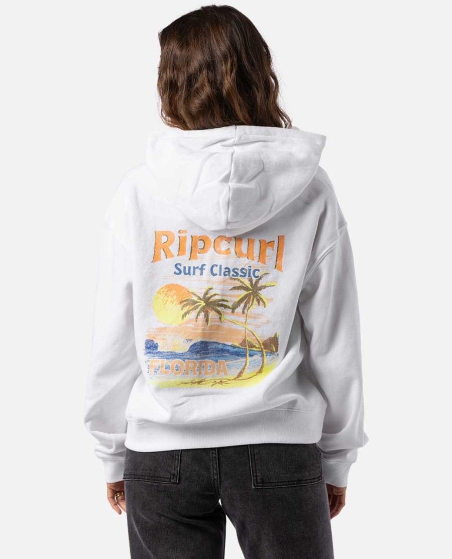 high tide scenic relaxed zip through hood