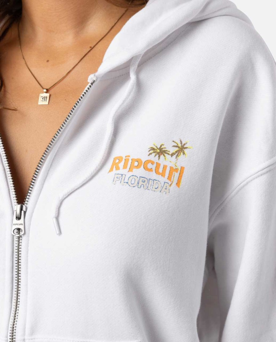 high tide scenic relaxed zip through hood