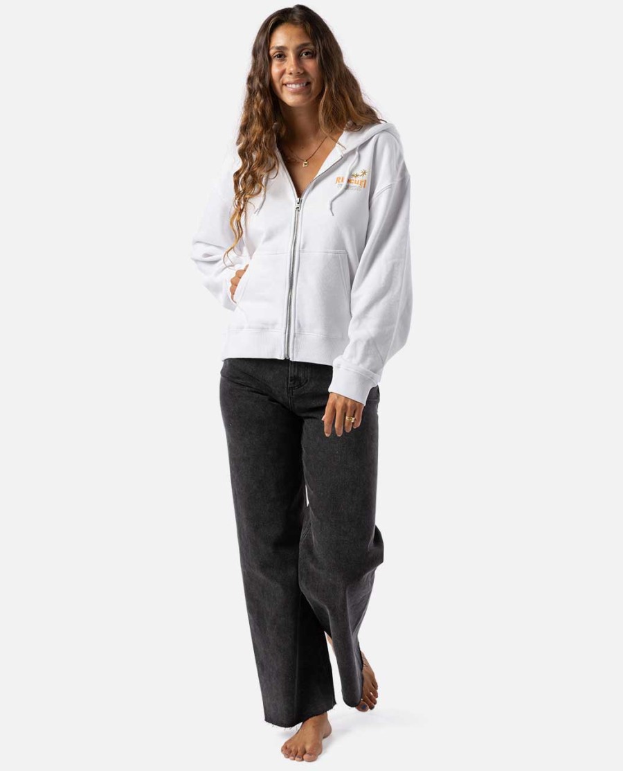 high tide scenic relaxed zip through hood