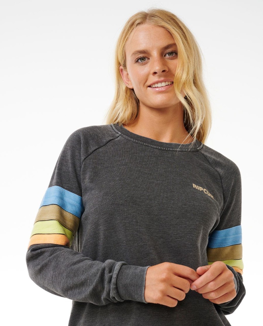 high tide raglan crew