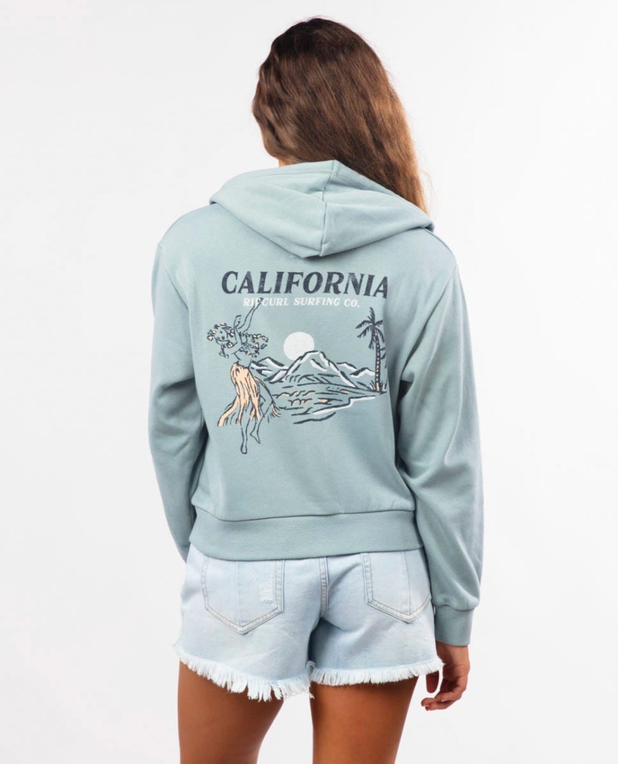diamond bay desto zip through fleece hood