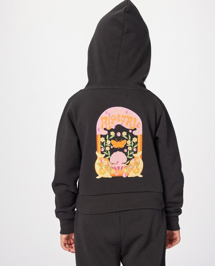 hoodie met regenboogtropenprint - meisjes 1-8 jaar