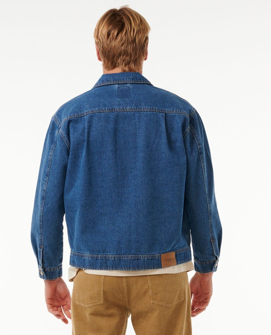 klassieke surf denim truckerjas