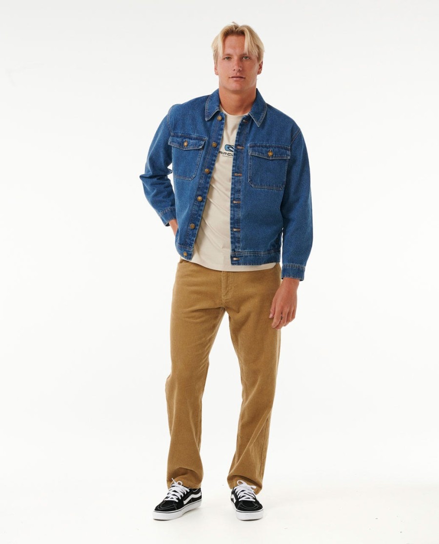 klassieke surf denim truckerjas