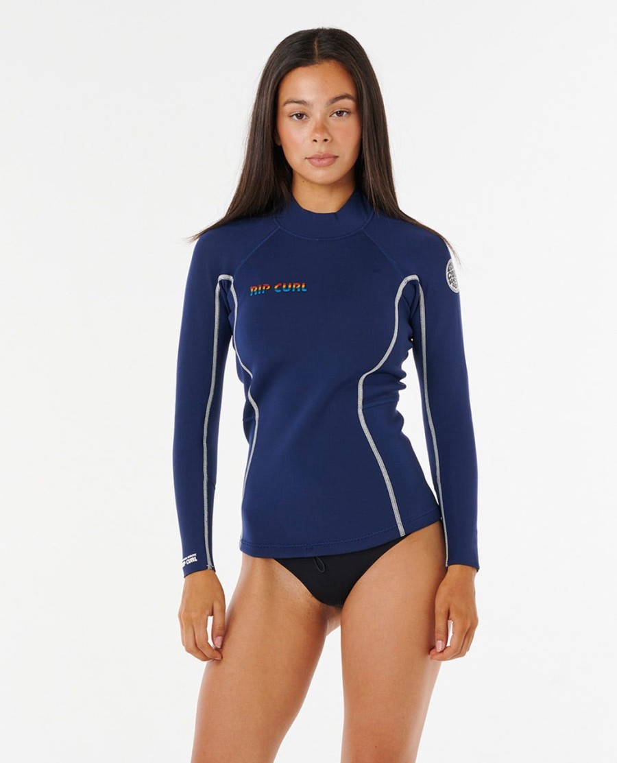 steph gilmore dawn patrol wetsuitjas met lange mouwen 15 mm
