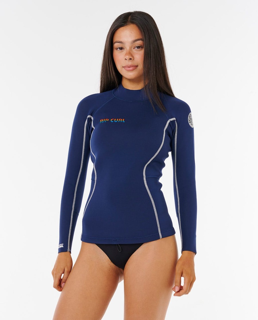 steph gilmore dawn patrol wetsuitjas met lange mouwen 15 mm