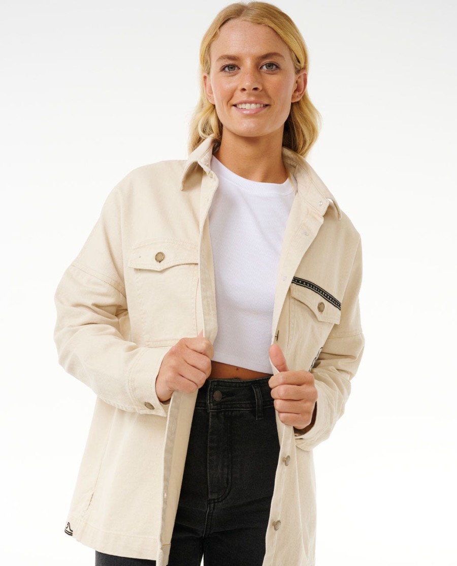 soleil geborduurde denimjas