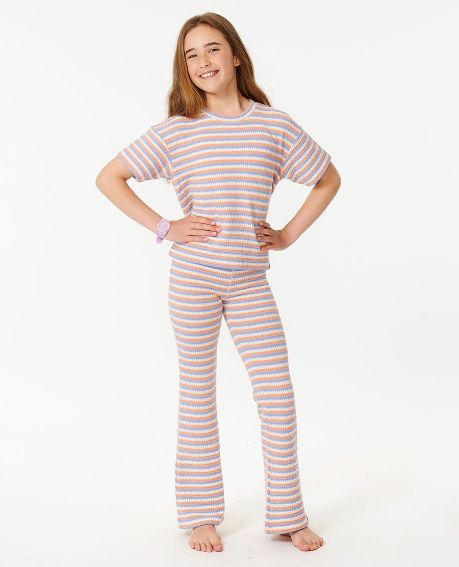 gebreide broek met zonnestrepen - meisjes 8-14 jaar