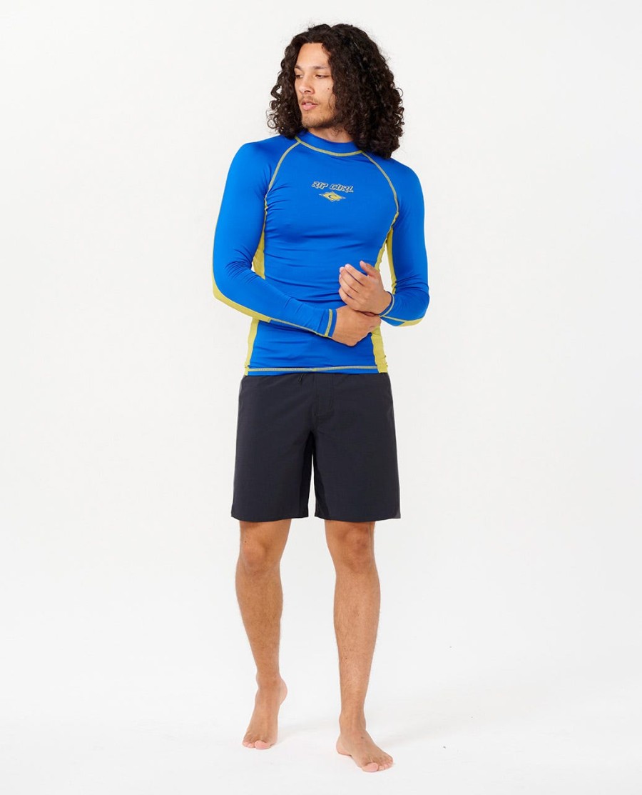 uv-werend rashvest met lange mouwen en kleurvervaging