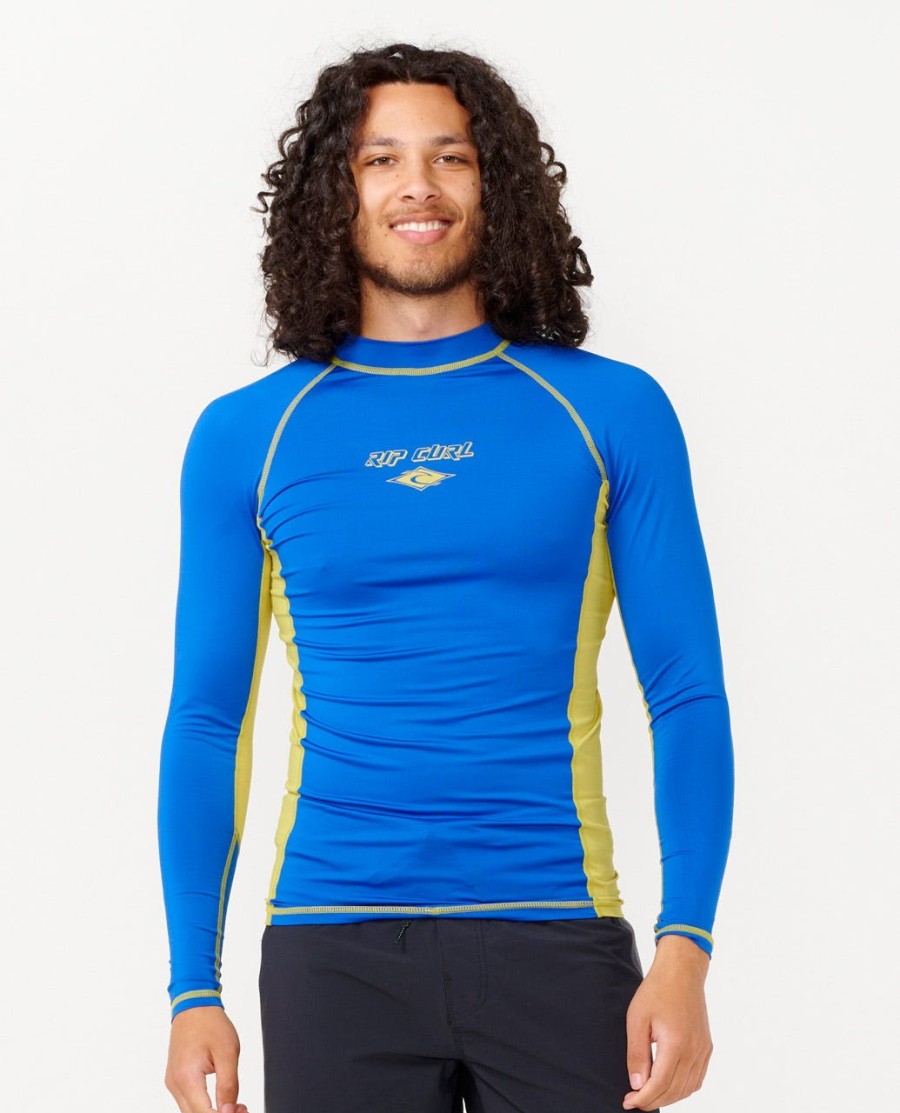 uv-werend rashvest met lange mouwen en kleurvervaging