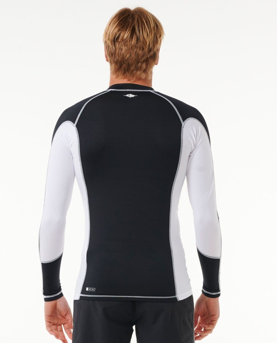 uv-werend rashvest met lange mouwen en kleurvervaging