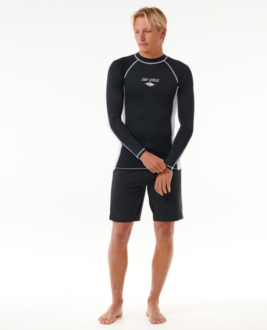 uv-werend rashvest met lange mouwen en kleurvervaging