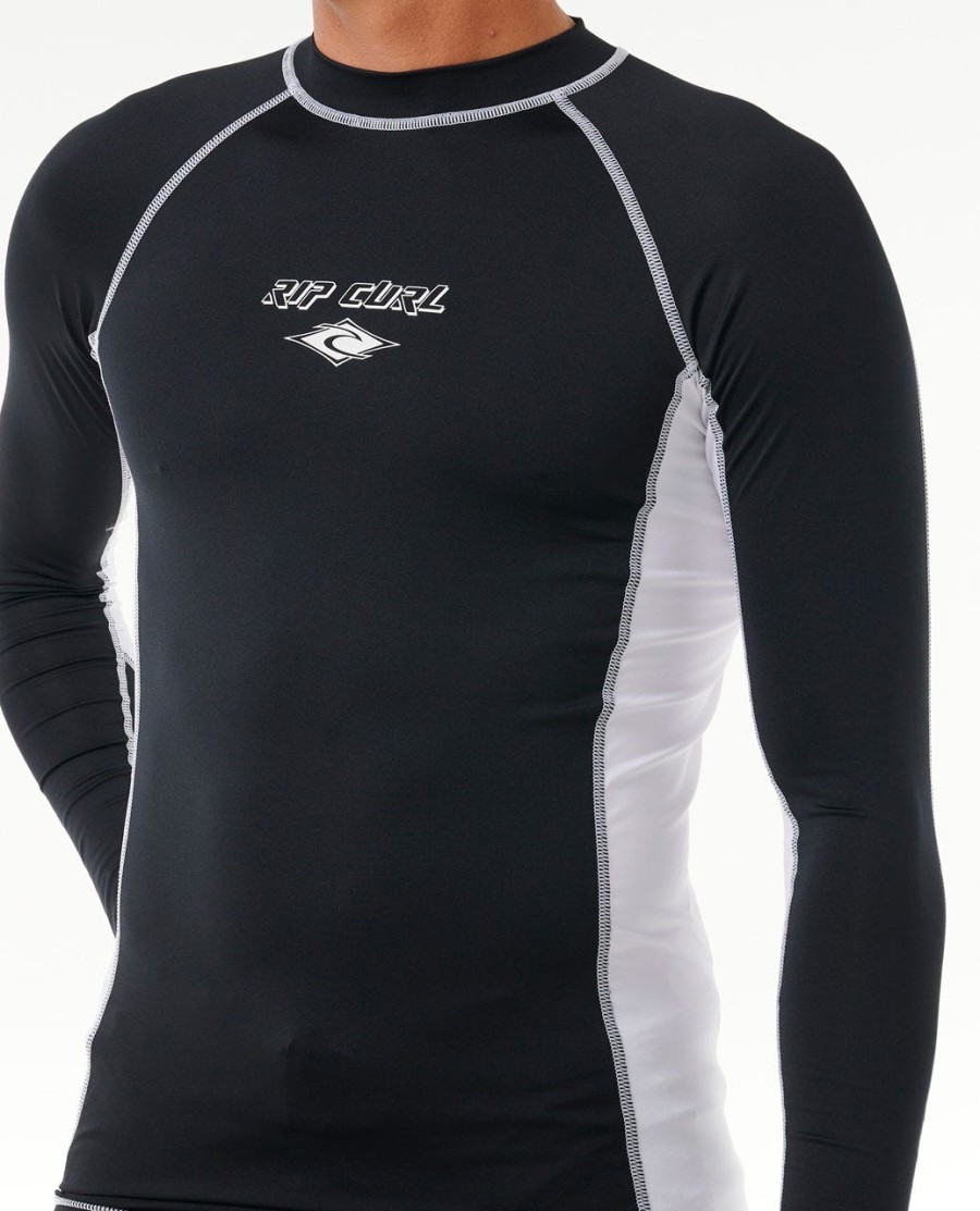 uv-werend rashvest met lange mouwen en kleurvervaging