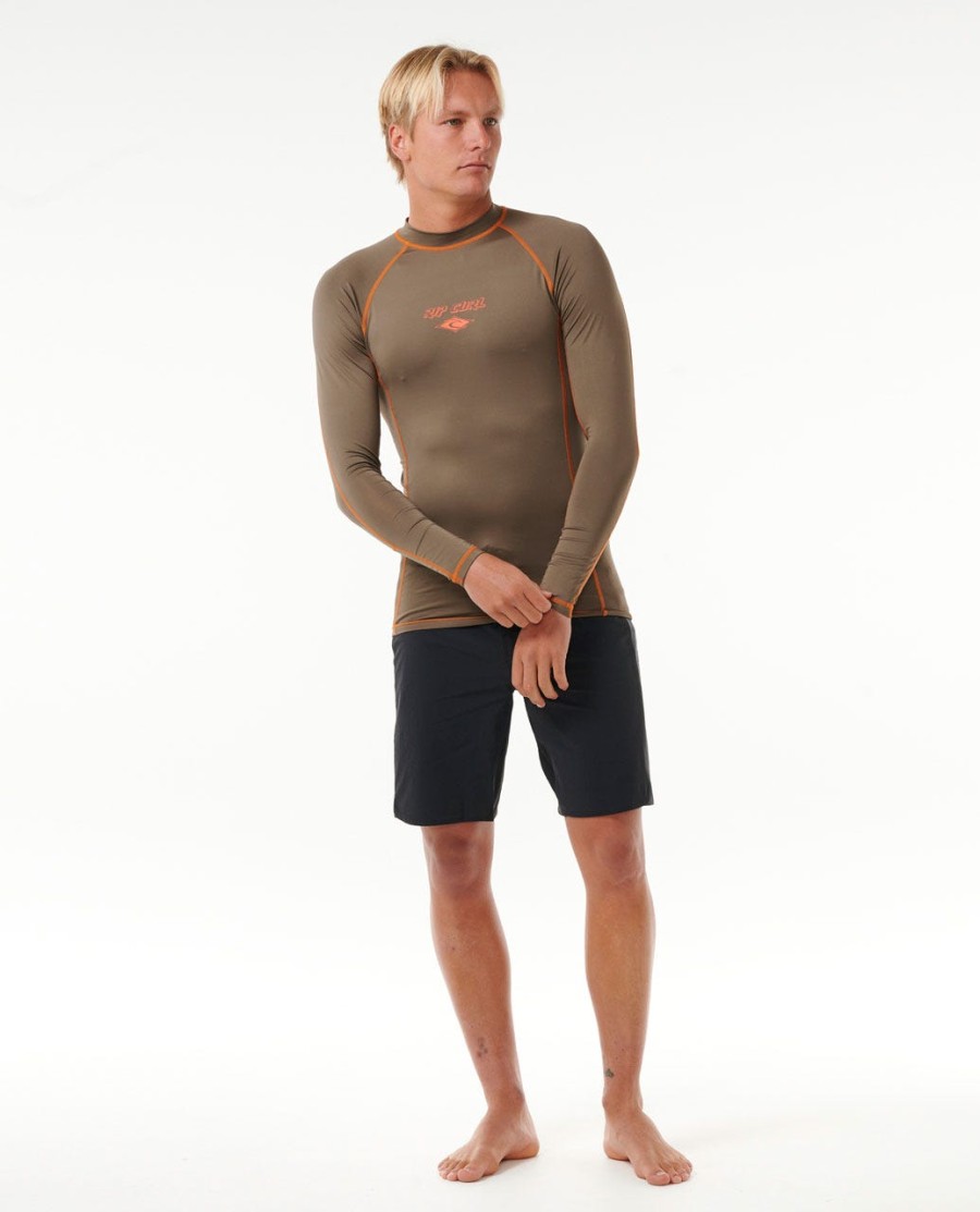 uv-werend rashvest met lange mouwen en kleurvervaging