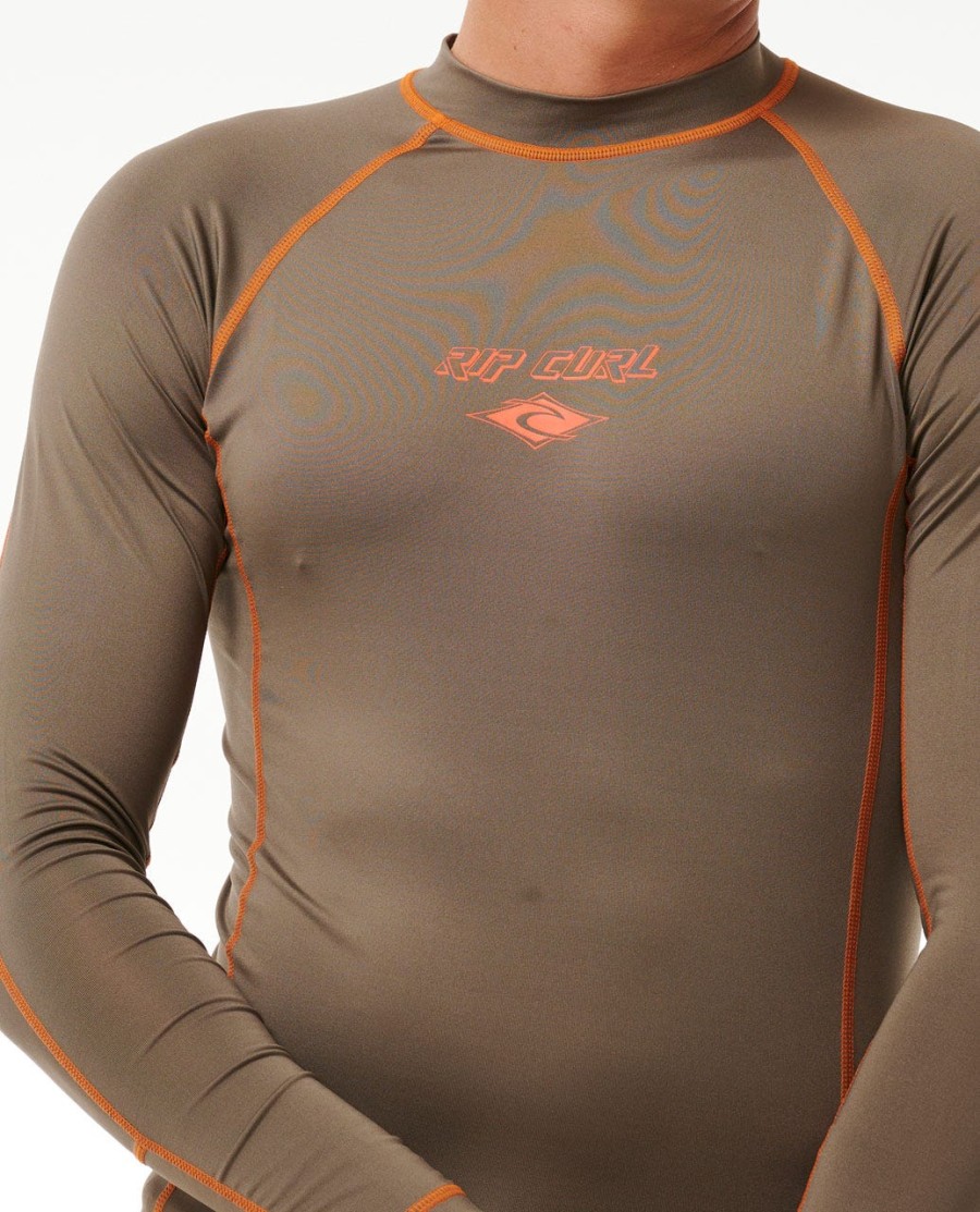 uv-werend rashvest met lange mouwen en kleurvervaging
