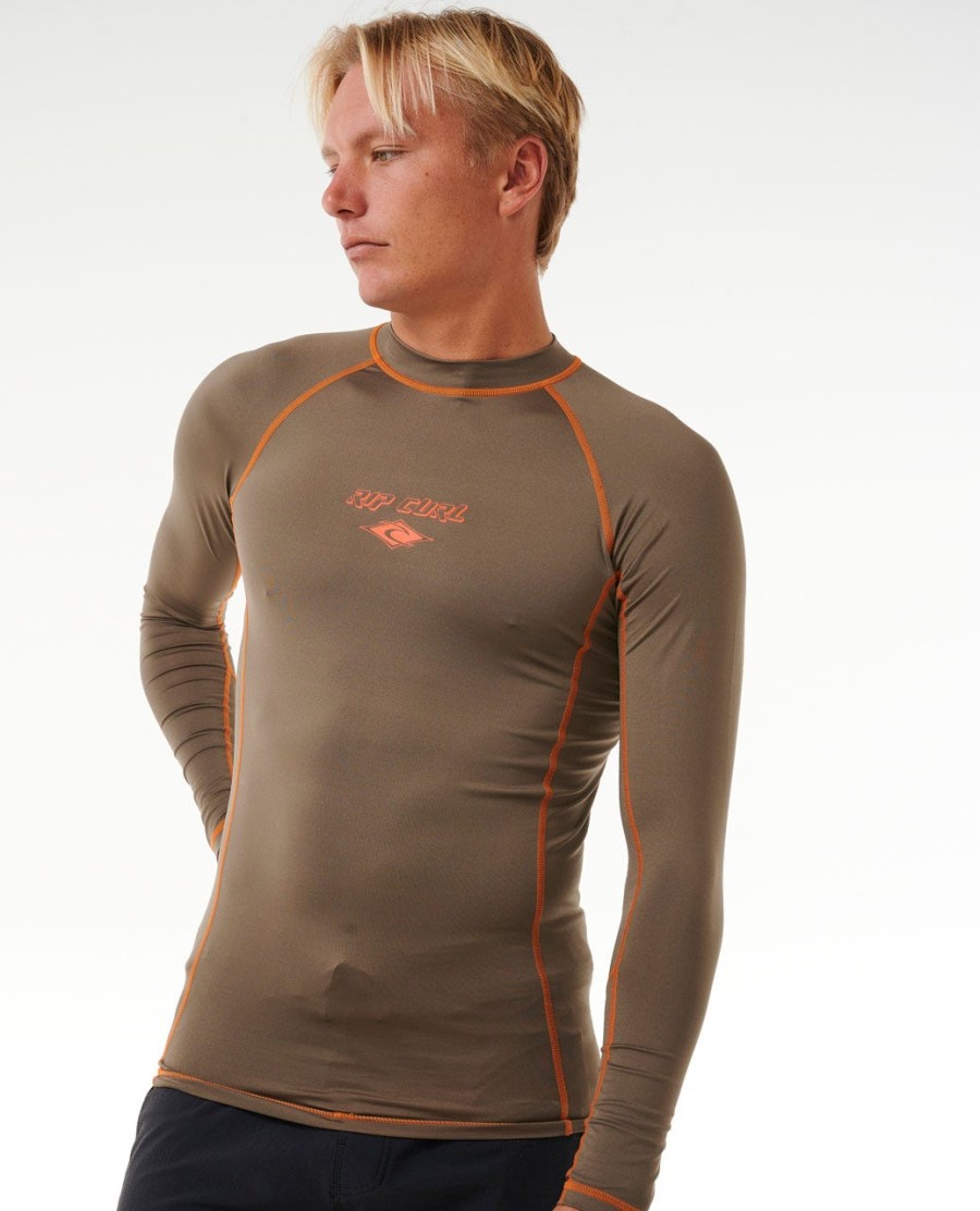 uv-werend rashvest met lange mouwen en kleurvervaging