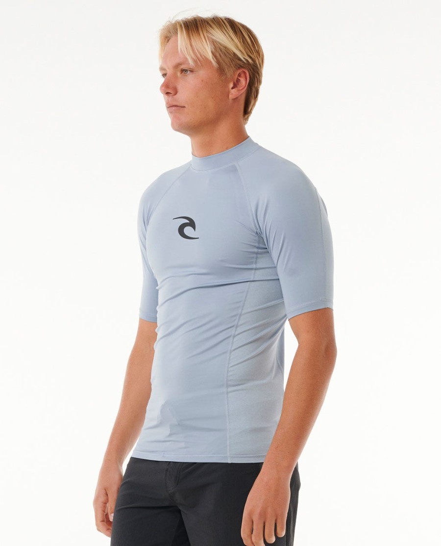 waves uv-beschermende rashguard met korte mouwen