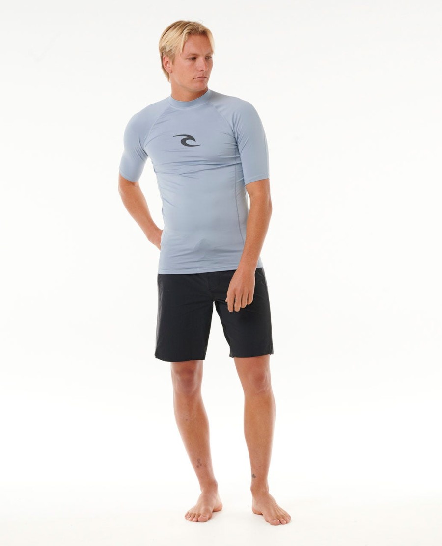 waves uv-beschermende rashguard met korte mouwen