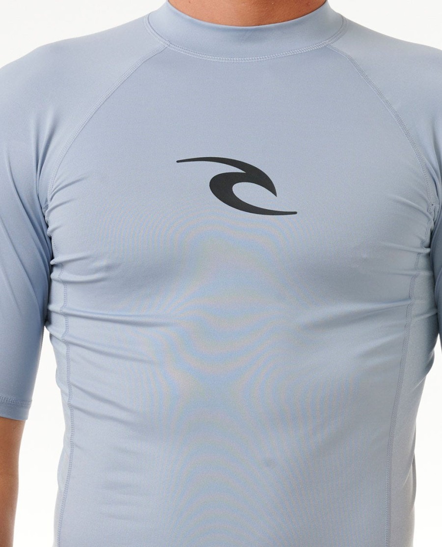 waves uv-beschermende rashguard met korte mouwen