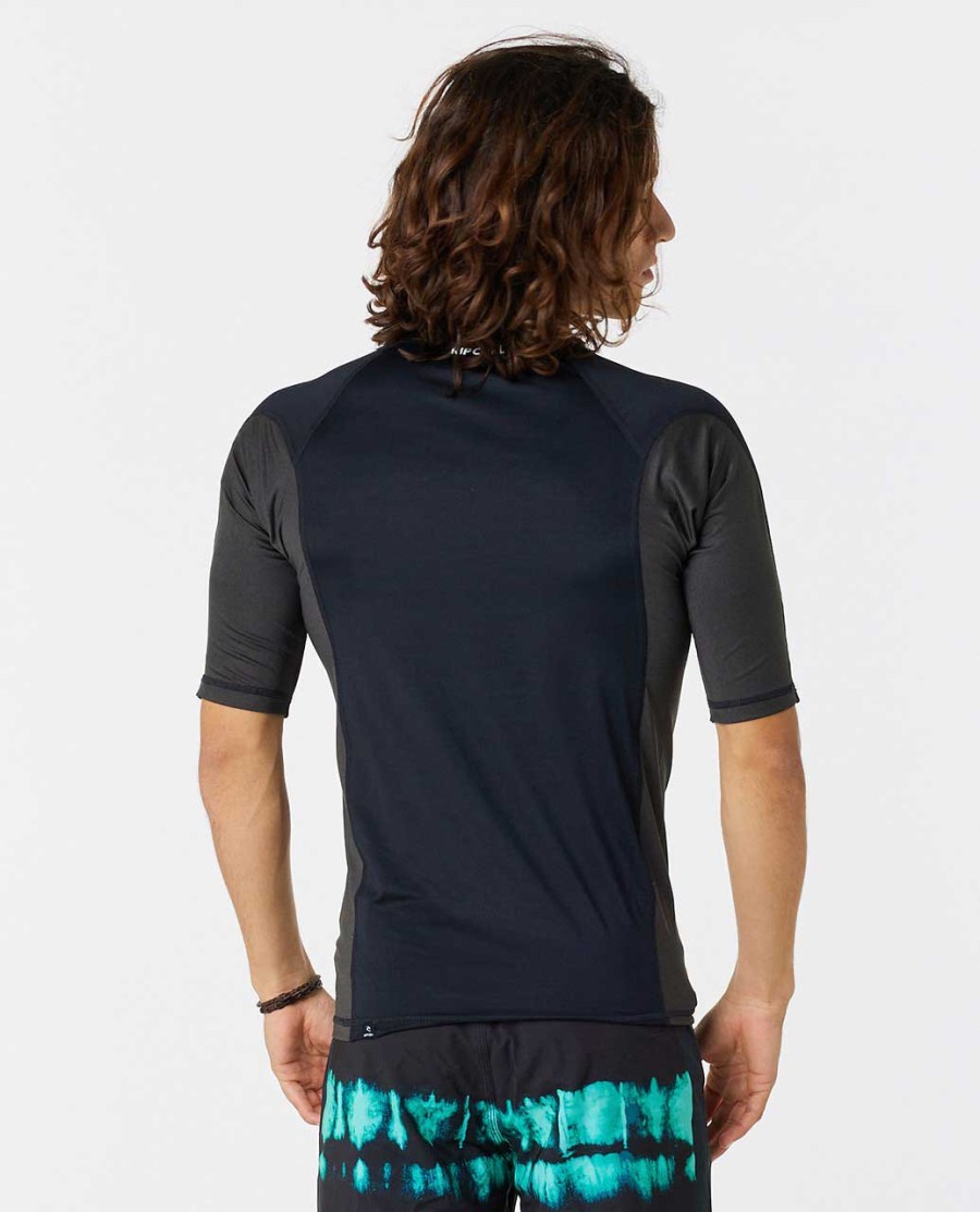 waves uv-beschermende rashguard met korte mouwen