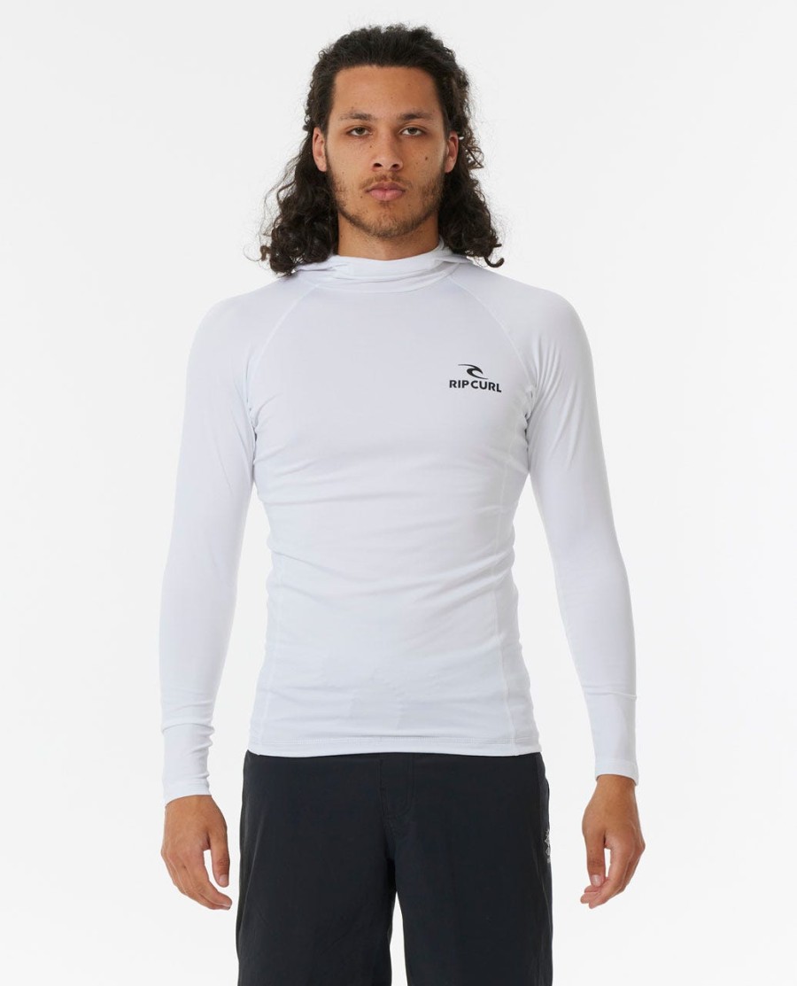stack uv performance wetsuitvest met lange mouwen en capuchon
