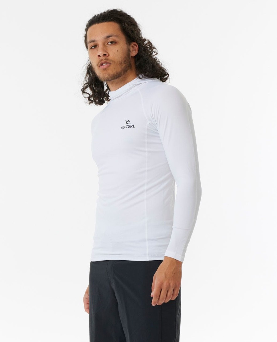 stack uv performance wetsuitvest met lange mouwen en capuchon