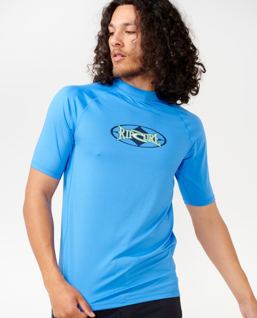 heritage oval upf rash guard met korte mouwen