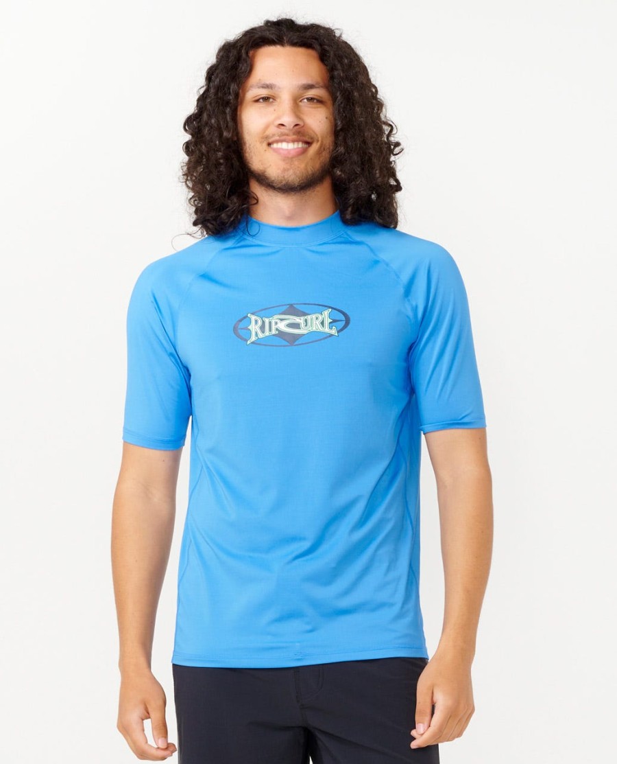 heritage oval upf rash guard met korte mouwen