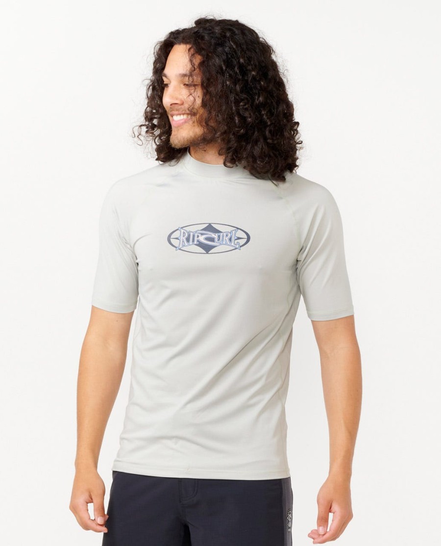 heritage oval upf rash guard met korte mouwen