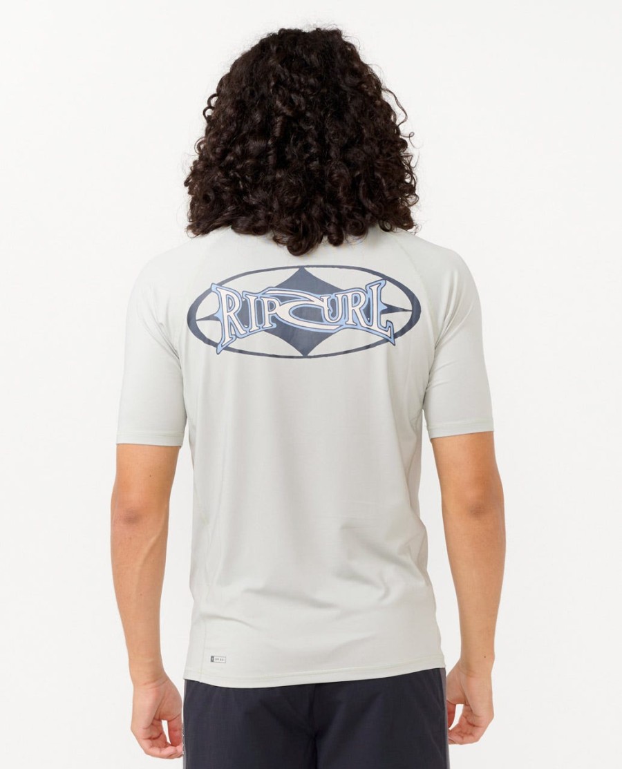 heritage oval upf rash guard met korte mouwen