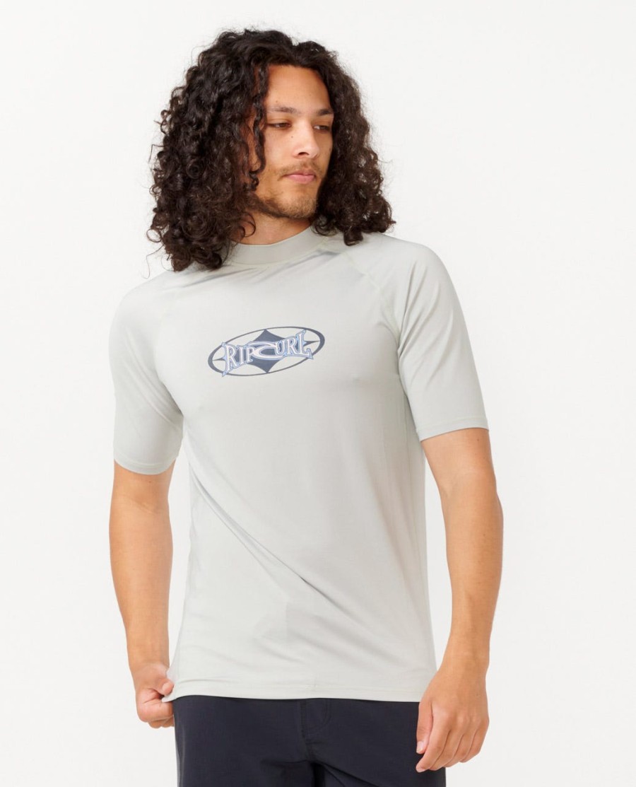 heritage oval upf rash guard met korte mouwen