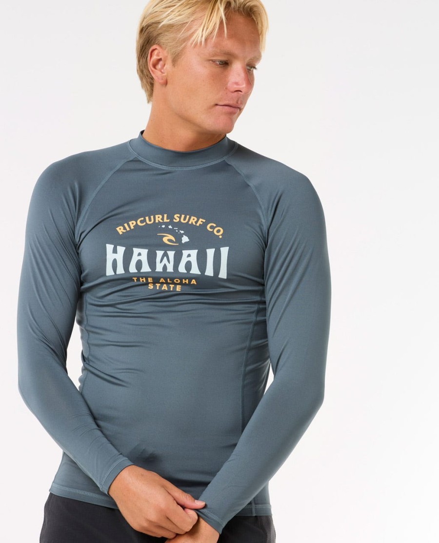 hawaii upf performance rash guard met lange mouwen