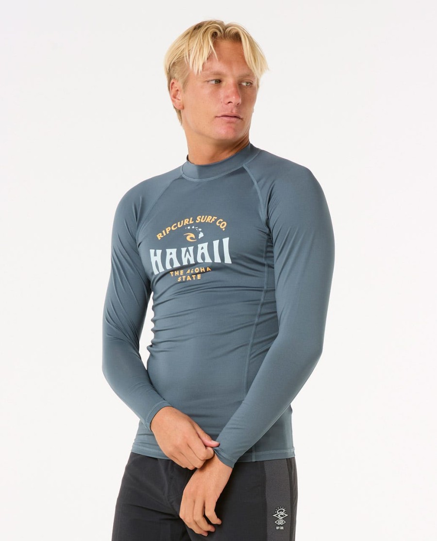 hawaii upf performance rash guard met lange mouwen