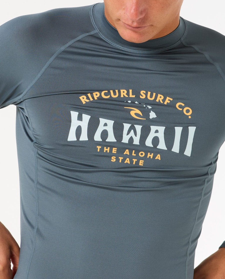 hawaii upf performance rash guard met lange mouwen