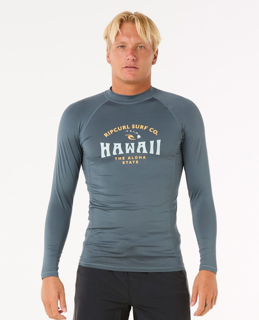 hawaii upf performance rash guard met lange mouwen