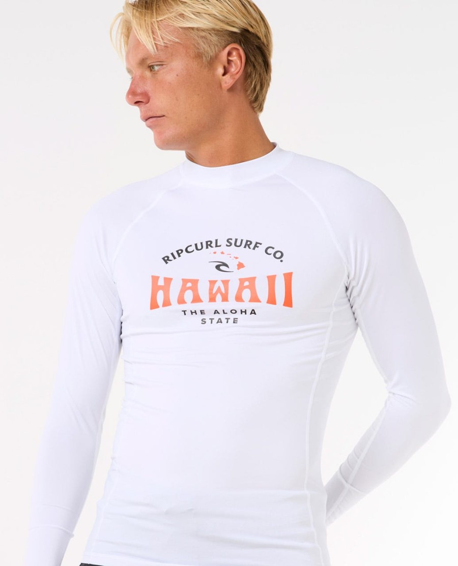 hawaii upf performance rash guard met lange mouwen
