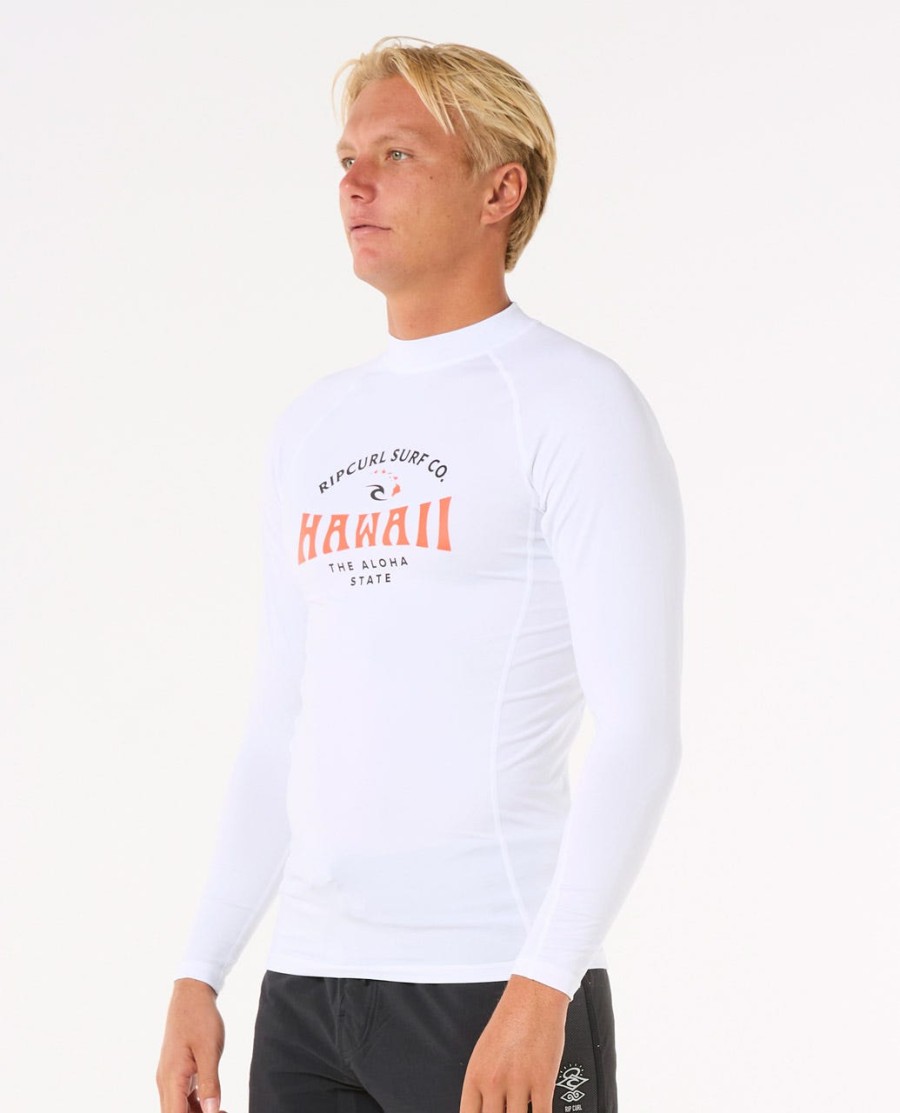 hawaii upf performance rash guard met lange mouwen