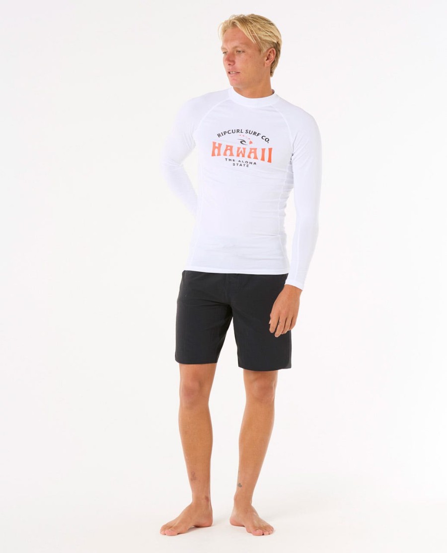 hawaii upf performance rash guard met lange mouwen
