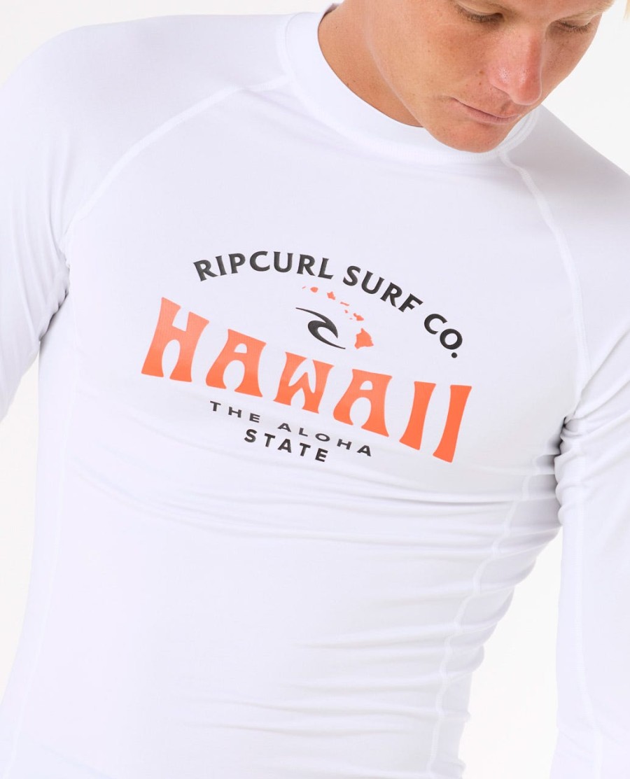 hawaii upf performance rash guard met lange mouwen