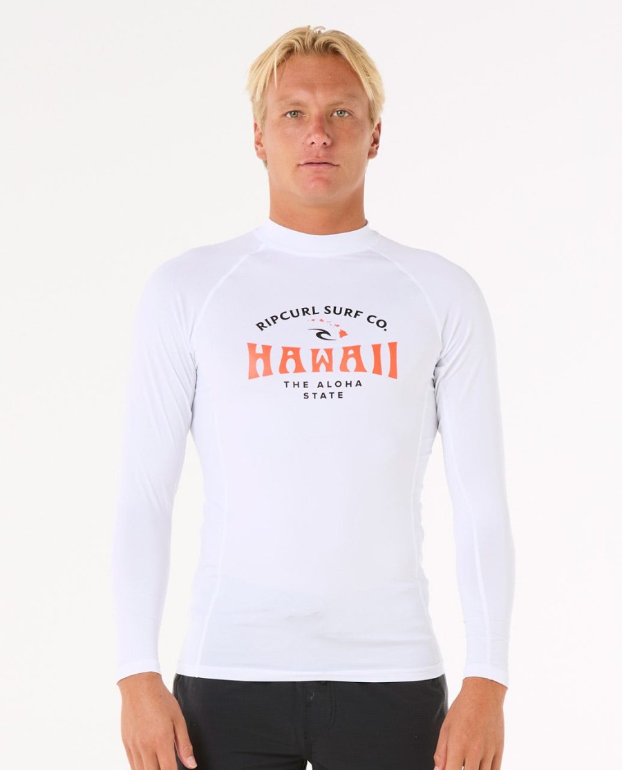hawaii upf performance rash guard met lange mouwen